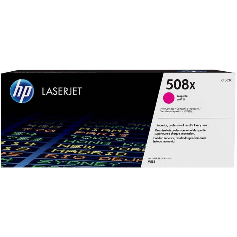 HP Toner LaserJet original 508X magenta de elevado rendimento