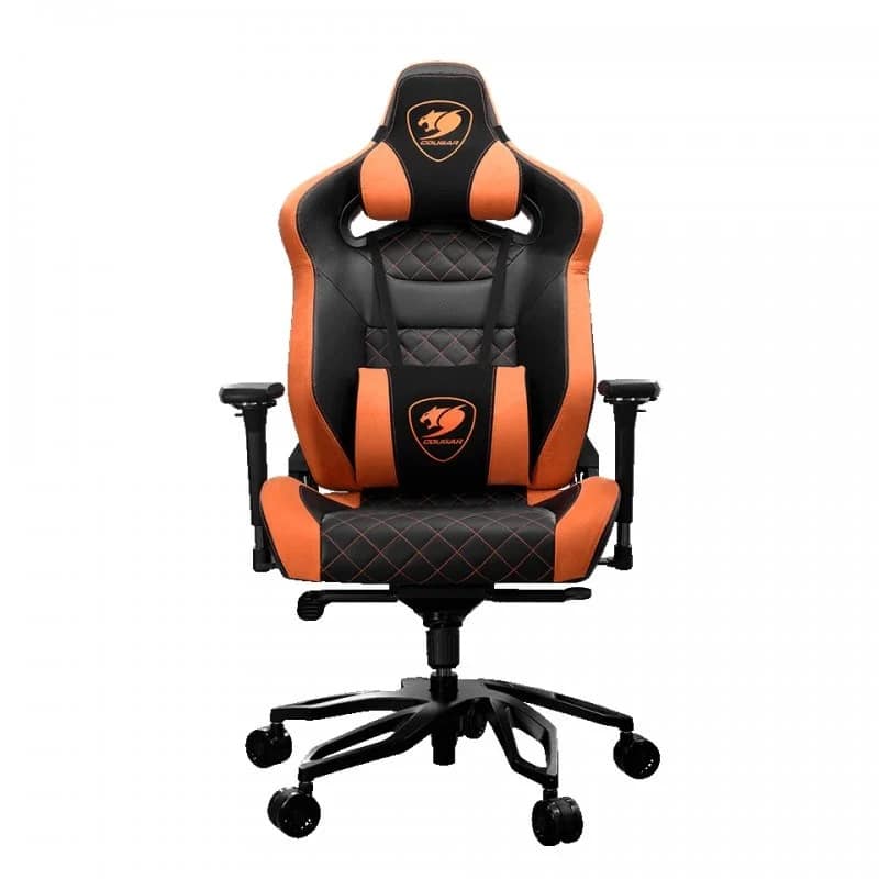 CADEIRA GAMING COUGAR ARMOR TITAN PRO PRETO E LARANJA