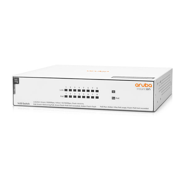 ARUBA SWITCH INSTANT ON 1430 8G CLASS 4 POE 64W #PROMO ATÉ 07-02#