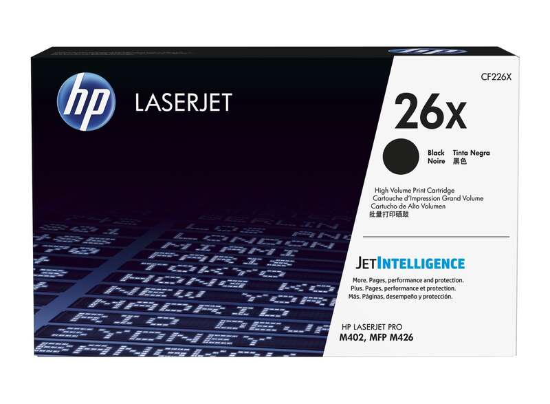 HP Toner LaserJet original 26X preto de elevado rendimento