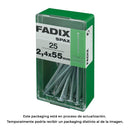 CAIXA S 25 UNID. PREGO CP AÇO 2,4X55MM FADIX