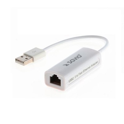 ADAPTADOR USB 2.0 - ETHERNET (RJ-45) SAVIO CL-24