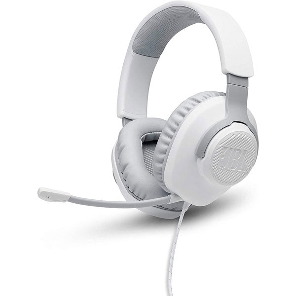 AUSCULTADORES GAMING C FIO JBL QUANTUM 100 OVER EAR WHITE