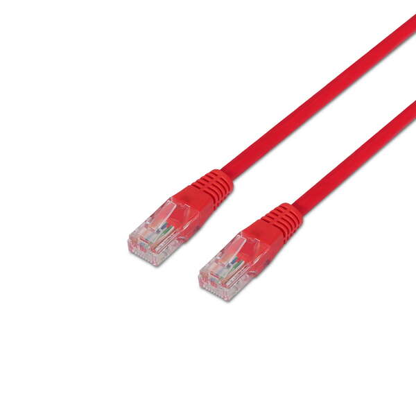 AISENS A135-0237 cabo de rede Vermelho 0,5 m Cat6 U/UTP (UTP)