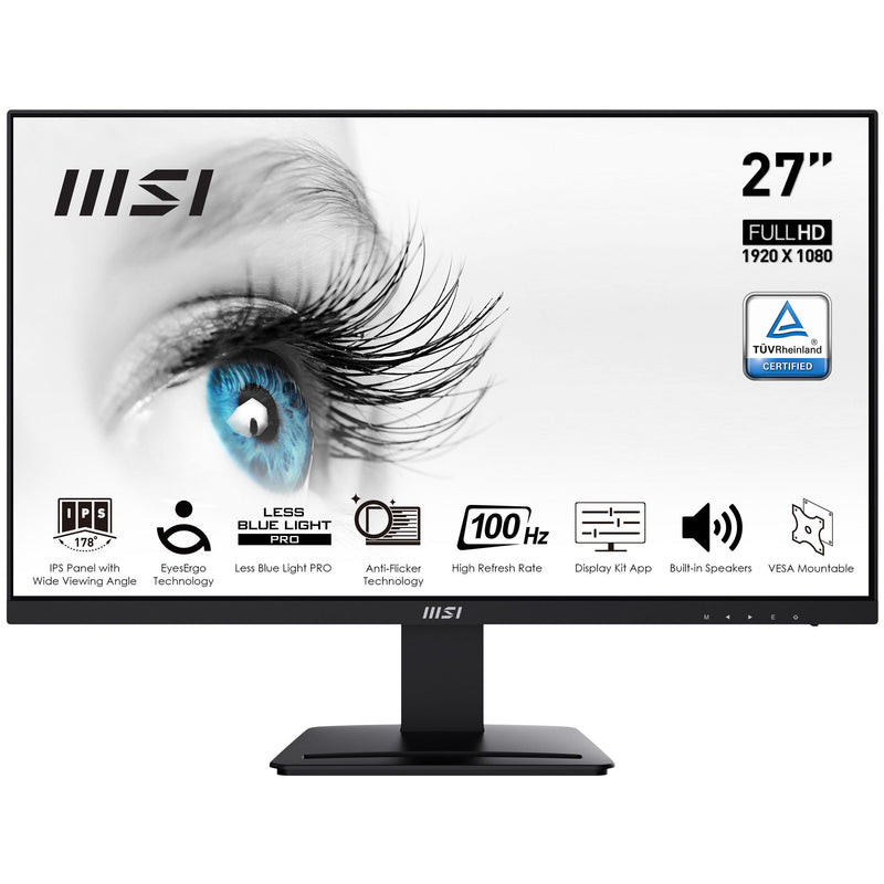 MSI Pro MP273A monitor de ecrã 68,6 cm (27") 1920 x 1080 pixels