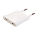 ADAPTADOR EUROPEU - UNIVERSAL, 10 A 250 V, PINOS 4 MM, BRANCO