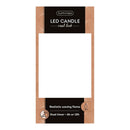 VELA DE CERA LED, COM TOPO CURVO, COR DOURADA, Ø7,5 X 12,5 CM