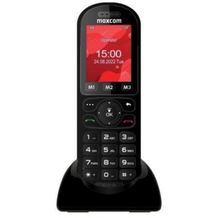 TELEFONE FIXO SEM FIOS MAXCOM SIM CARD MM39D PRETO( 2"  - PRETO