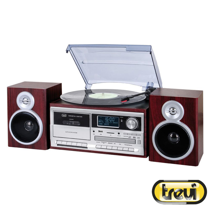 GIRA-DISCOS 334578RPM RETRO 2X25W CDUSBSD TREVI