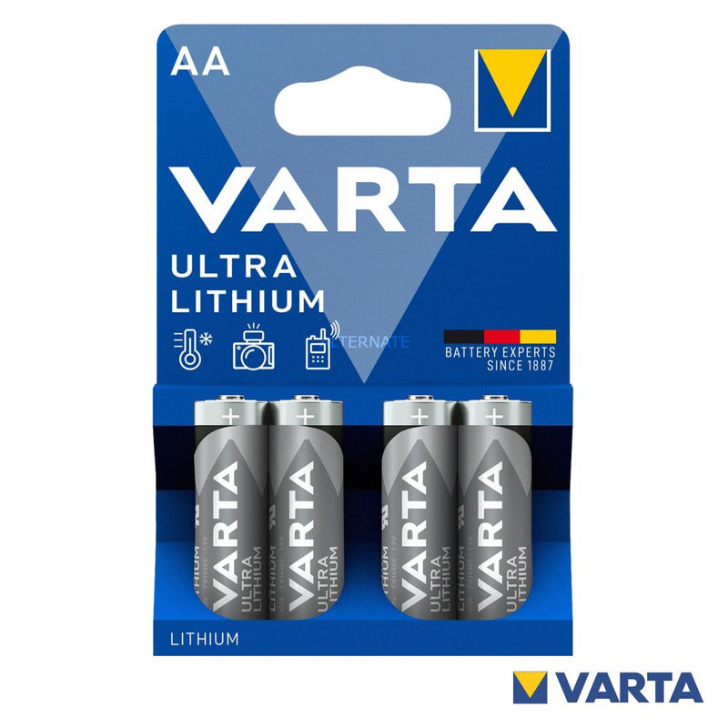 Varta 4x AA Lithium Bateria descartável Lítio