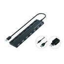 Conceptronic HUBBIES08BP hub de interface USB 2.0 480 Mbit/s Pret