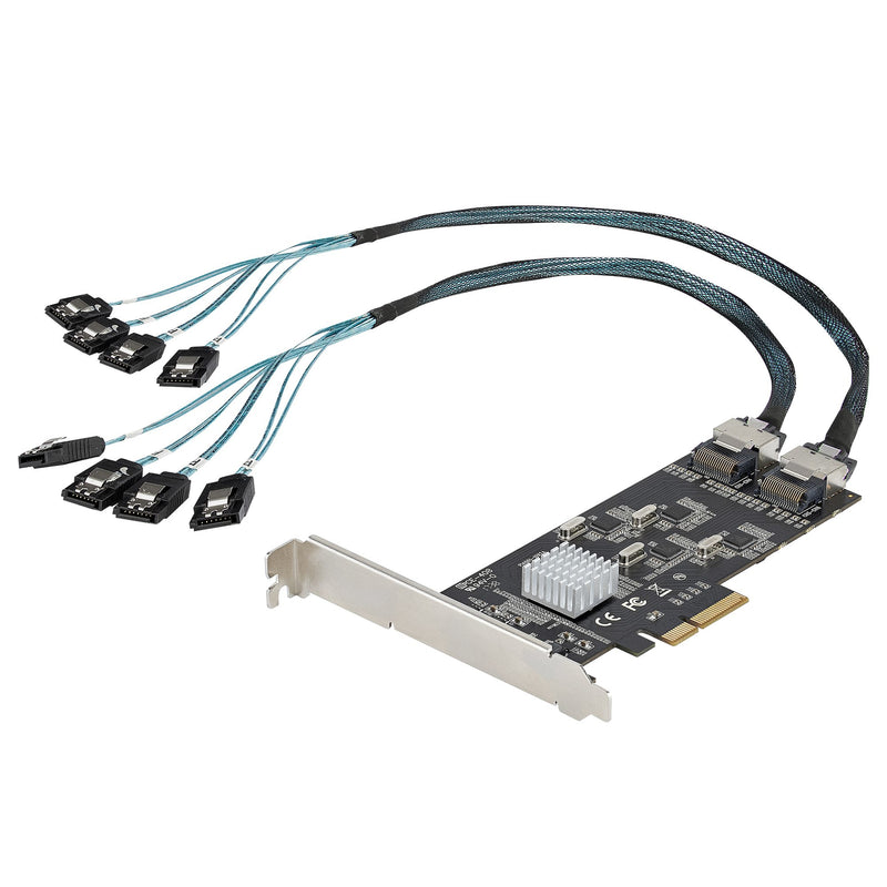 StarTech.com Placa PCIe SATA de 8 portas - Placa adaptadora de ex