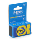 PILHA EDM ALCALINA LONG LIFE 6LR6 - 9V (BLÍSTER 1 UNID.) 26,5X17,