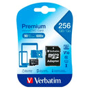 Verbatim Premium U1 256 GB MicroSDXC UHS-I Classe 10