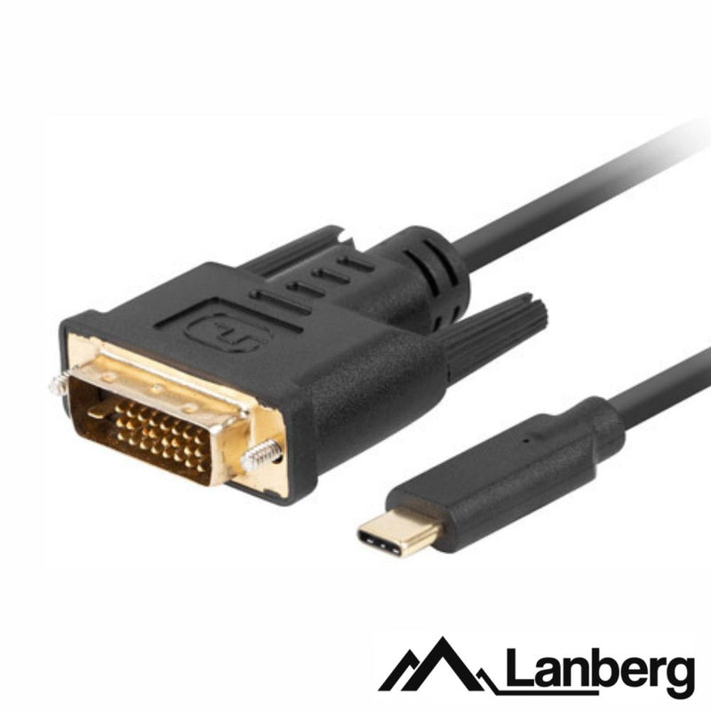 CABO USB-C 3.2 MACHO  DVI-D MACHO 1.8M LANBERG