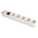 TOMADA DE SUPERFÍCIE BIPOLAR COM 5 TOMADAS COM T/TL 10/16A 250V C