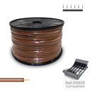 BOBINE CABO FLEXIVEL 2,5MM CASTANHO 800M (BOBINE GRANDE Ø400X200M