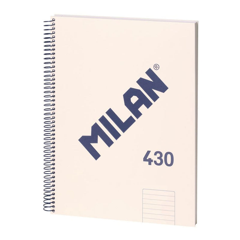 MILAN CUADERNO ESPIRAL FORMATO A4 PAUTADO 7MM - 80 HOJAS DE 95 GR