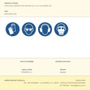 DISCO DE LIXA LAMELAS 30X15X6MM GRANULAÇAO 120 AZ31512 MOTA