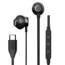 JBL EARPHONES TUNE T305 HIRES AUDIO & PURE BASS USB-C BLACK