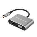 4-IN-1 USB 3.2 GEN 1 DOCKING STATION, HDMI, VGA, USB-A, 100W USB