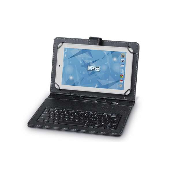 FUNDA CON TECLADO 3GO CSGT27 PARA TABLETS DE 10" NEGRA