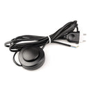 INTERRUPTOR ELÉTRICO DE PÉ COM CABO, 2,5 A 250 V, 3 M, PRETO