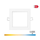 MINI DOWNLIGHT LED QUADRADO DE ENCASTRAR 6W 6400K LUZ FRIA COR BR