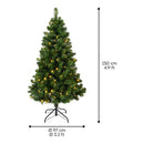 ÁRVORE DE NATAL PARA USO INTERNO, TIPO PINHEIRO IMPERIAL COM LED,