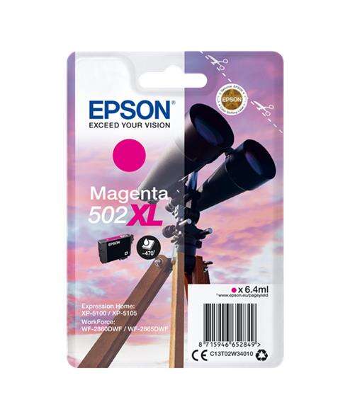 Epson 502XL tinteiro 1 unidade(s) Original Rendimento alto (XL) M