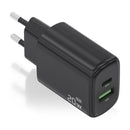 CARREGADOR AISENS A110-0910 1XUSB TIPO-C 1XUSB 20W PRETO