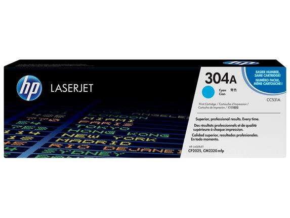 HP Toner LaserJet Original 304A Ciano