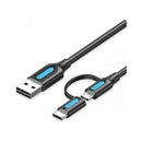 CABLE USB 2.0 VENTION CQDBD USB MACHO - MICRO USB MACHO USB TIPO-