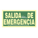 SINAL DE EVACUAÇÃO ´´SALIDA DE EMERGENCIA´´ (PVC 1MM) CLASSE A