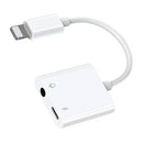 ADAPTADOR DE ÁUDIO LIGHTNING  3.5 MM (BRANCO)