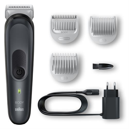 Braun BodyGroomer 3 BG3340 Preto, Cinzento