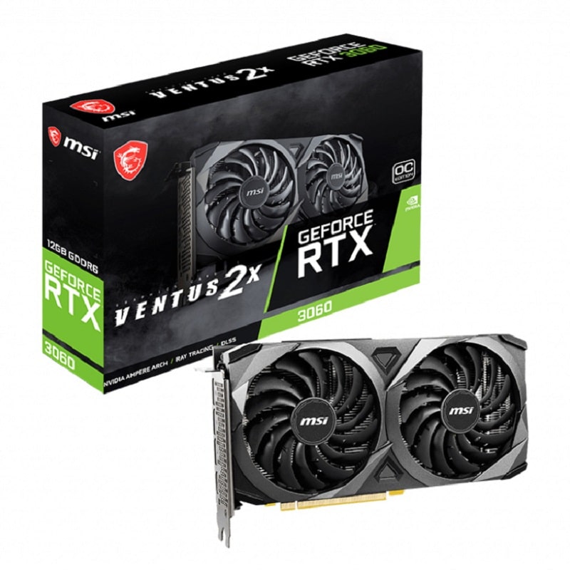 VGA MSI RTX 3060 VENTUS 2X 12G OC, 12GB GDDR6 1HDMI3DP