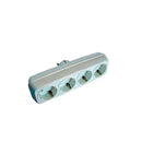 MULTICONECTOR 4 TOMADAS 2P+T 16 A 250 V BRANCO (EMBALADO EM PELÍC
