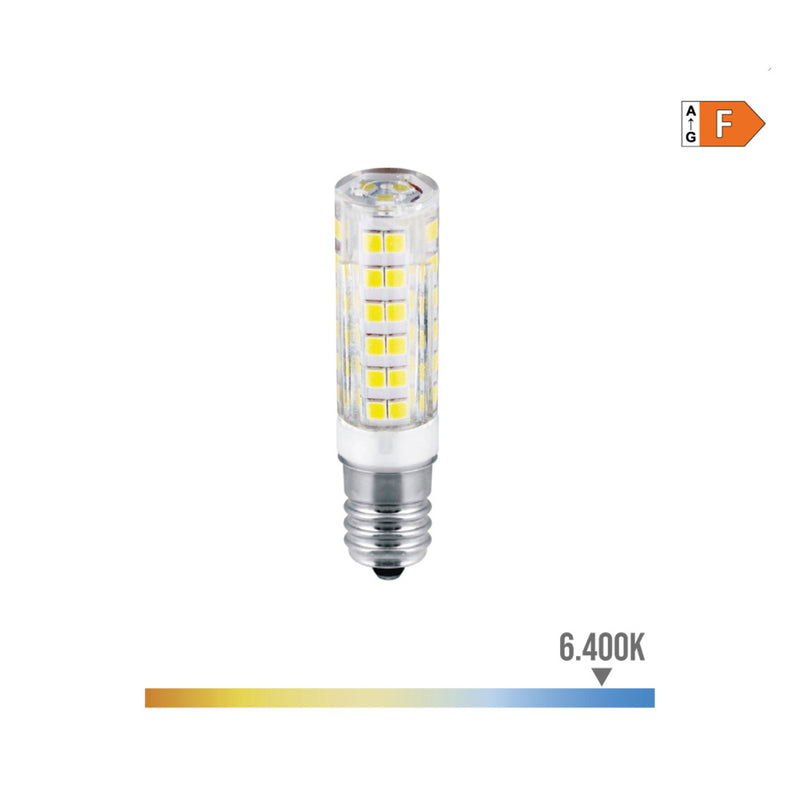 LÂMPADA TUBULAR LED E14 4,5W 450LM 6400K LUZ FRIA Ø1,6X6,6CM EDM