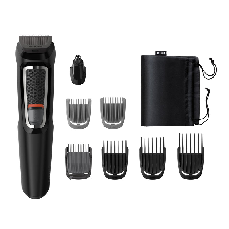 Philips MULTIGROOM Series 3000 8 acessórios 8-em-1, rosto e cabel