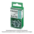 CAIXA S 10 UNID. PARAFUSO ROSCA CHAPA CR AUTOT. 4,8X19MM FADIX