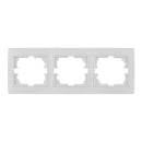 ESTRUTURA HORIZONTAL TRIPLO BRANCO 225X81X10MM SÉRIE EUROPA SOLER