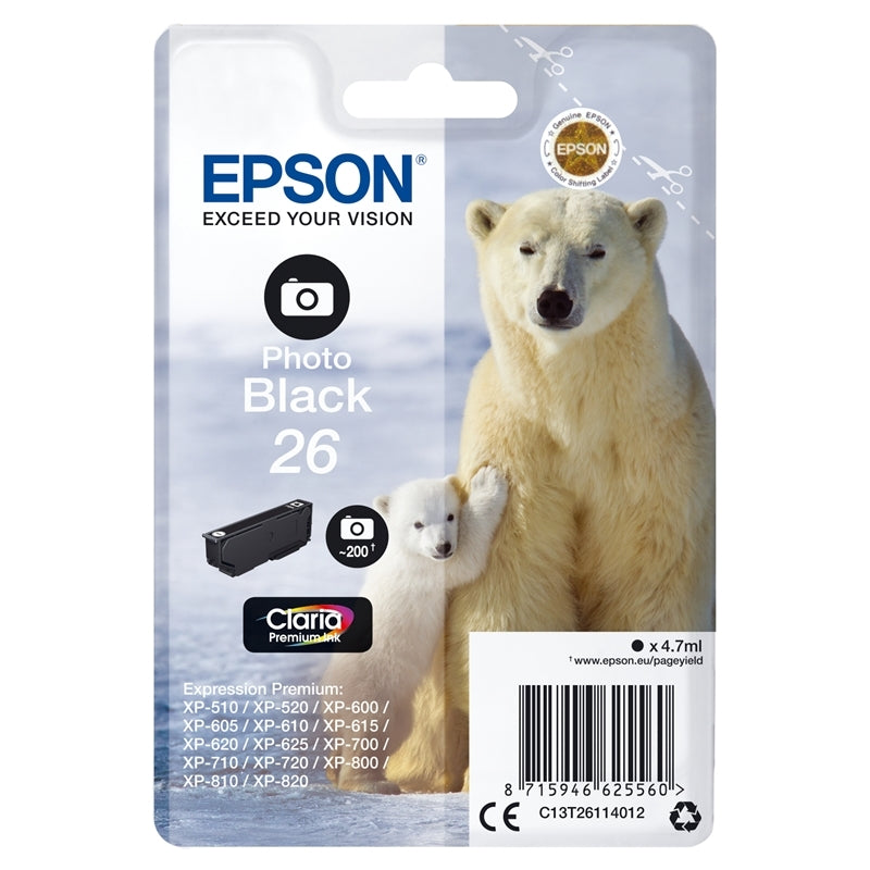 Epson Polar bear C13T26114012 tinteiro 1 unidade(s) Original Rend