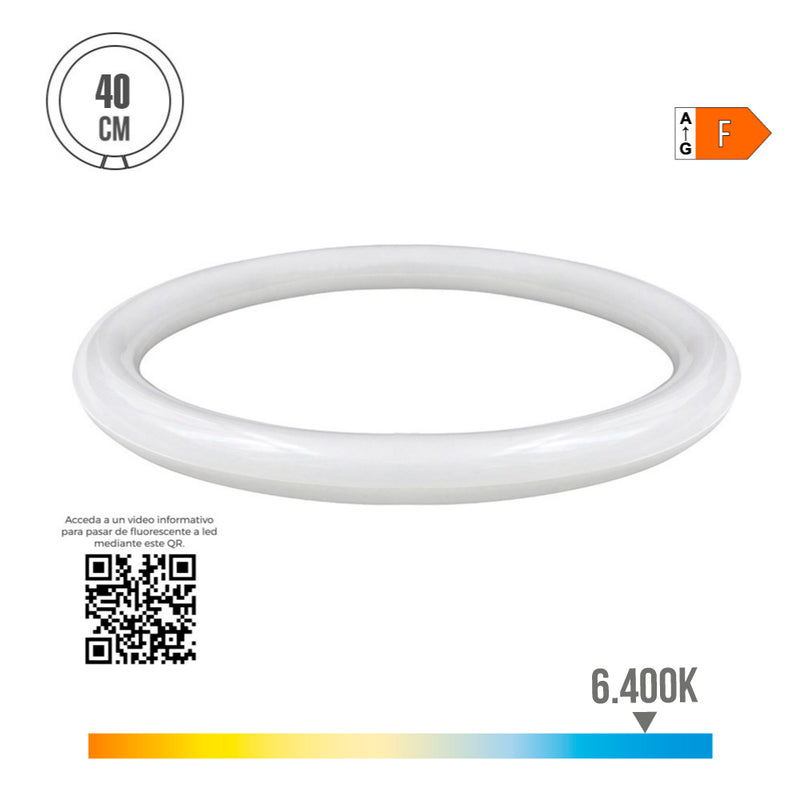 TUBO DE LED CIRCULAR G10Q 32W 3400LM 6400K LUZ FRIA (EQ. 197W) Ø4