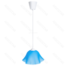 LUMINÁRIA PENDENTE DE PLÁSTICO (SEM FONTE DE LUZ) AZUL E27