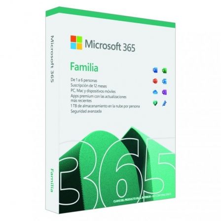 MICROSOFT OFFICE 365 FAMILIA 6 USUARIO 1 AÑO 5 DISPOSITIVOS