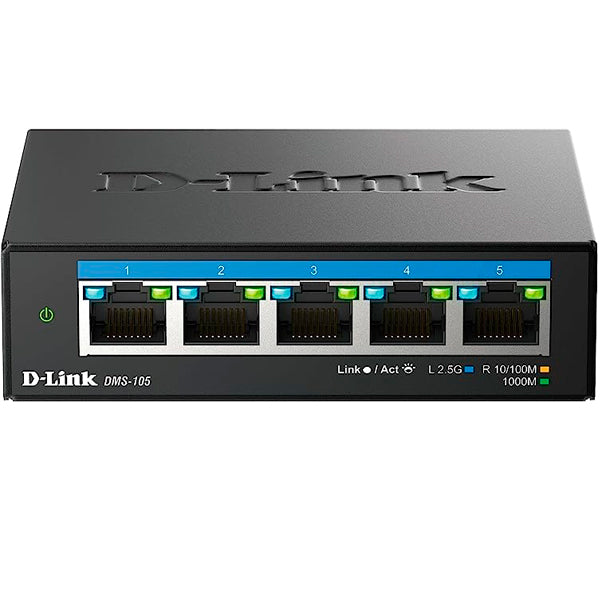 D-Link DMS-105 Não-gerido 2.5G Ethernet (100/1000/2500) Preto