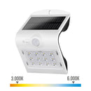 CANDEEIRO DE PAREDE SOLAR 1.5W 220LM RECARREGÁVEL. SENSOR DE PRES