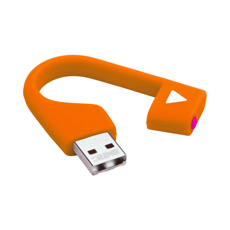 PEN DRIVE EMTEC HANG 32GB LARANJA USB 2.0