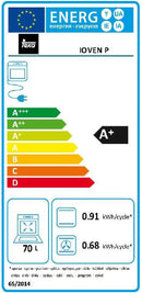 Teka IOVEN P 70 l 3552 W A+ Preto, Aço inoxidável